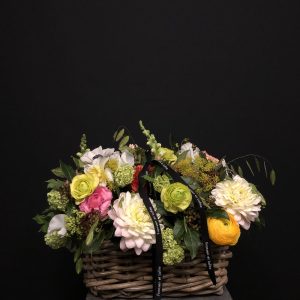 Cesta con flores